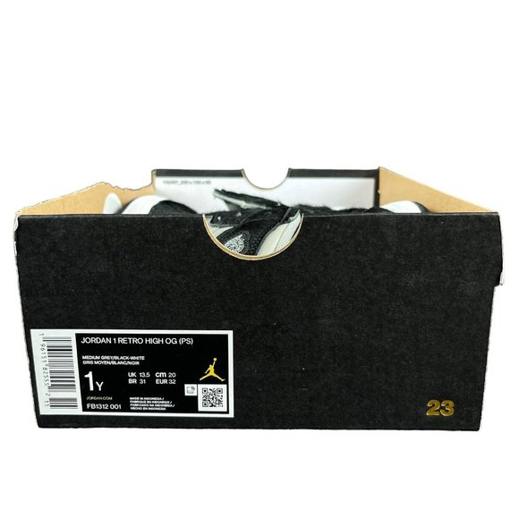 Air Jordan 1 Retro High Twist 2.0 Shadow Black Shoes FB1312-001 Youth Size 1 Y - Picture 10 of 11